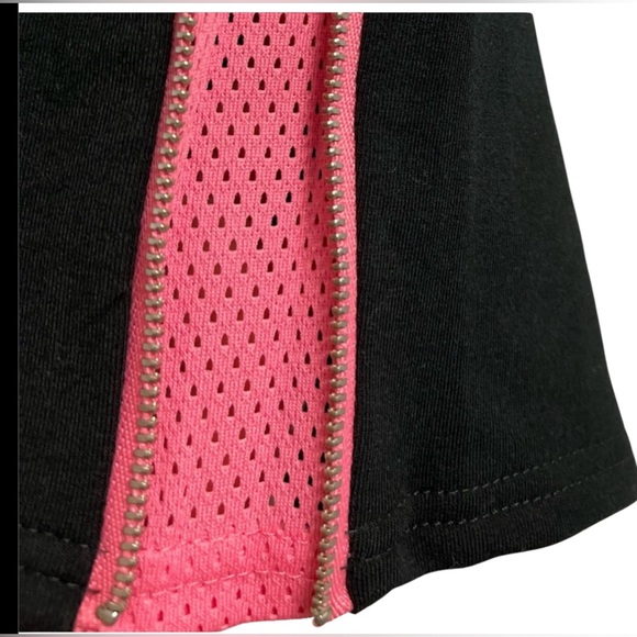 RHONDA SHEAR PAJAMA SHORTS ZIPPER ON THE SIDES WOMENS BLACK COLOR SIZE MEDIUM - Picture 4 of 4